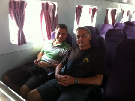 Speed boat (1h30 pour rejoindre le continent)