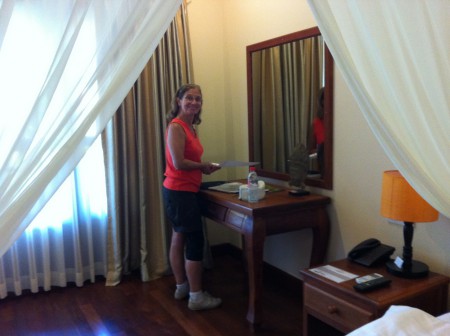 Insallation à l'hotel Angkor heritage