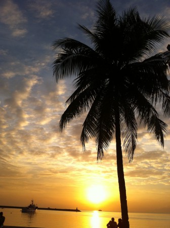 Sunset sur la baie de Manille 
